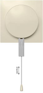 Капачка за ключ с въже - Слонова кост