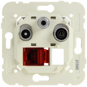 Мултимедиен контакт R-TV-SAT RJ45 Cat.6 UTP