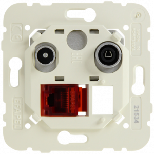 Мултимедиен контакт R-TV RJ46 Cat.6 UTP