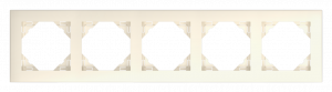 BASE/Петорна рамка - пластмаса, слонова кост